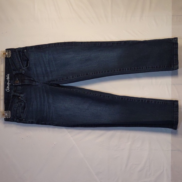 Aeropostale Women's Midnight Blue Skinny Capri Jeans - Picture 1 of 9